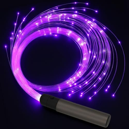 Fiber Optic Whip LED Whips: 6ft Rechargeable LED Whip Lights for Dance with 7 Colors and 5 Glow Modes, Flow Toy Rave Light Accessories for Dancing, Party, Gift$$