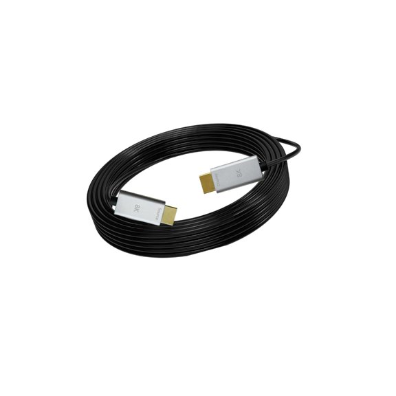Fiber Optically HDTV Cable 2.1 Delivering Clear 8K@60Hz Video Fiber Optically 48Gbps Fast Speed HDTV Cable Replacement