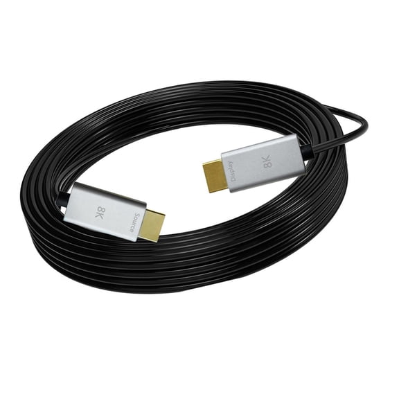 Fiber Optically HDTV Cable 8K Long HDTV 2.1 Cable Fast Speed Fiber Cord 48Gbps 8K@60Hz for Monitor Laptop PC