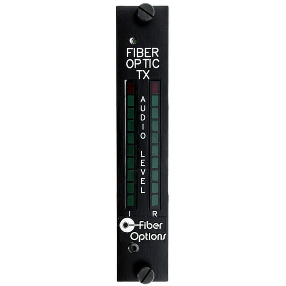 Fiber Options 1312B-T-R/1BXX Fiber Optic Tx L/R Audio Level