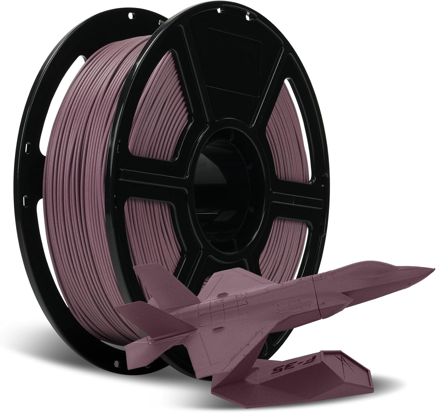 Fiber PLA Filament 1.75mm Dusty Pink, Reinforced 3D Printer Filament 1kg, Lightweight & High-Strength PLA-CF Filament, Strong & Easy to Print