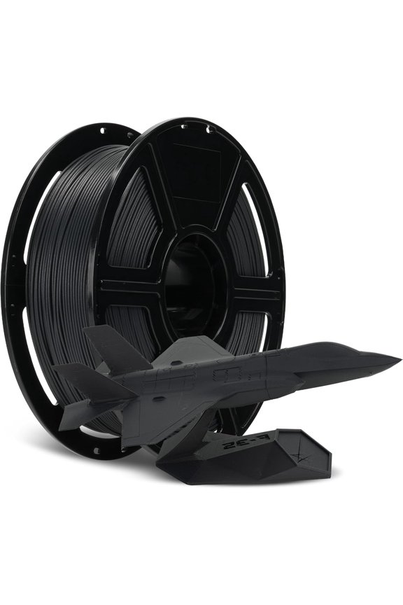 Fiber PLA Filament 1.75mm Volcanic Rock Gray, Reinforced 3D Printer Filament 1kg, Lightweight & High-Strength PLA-CF Filament, Strong & Easy to Print