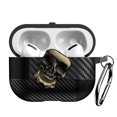 thumbnail image 1 of Fiber Patterns Case for AirPods Pro 2, Rugged Shockproof Cover for Airpods Pro 2nd Generation 2022 with Skull Switch and Carabiner, 1 of 6