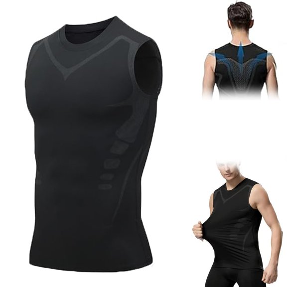 Fiber Pulse Chaleco, Fiberpulse Compression Vest, Compression Tank Top Men, Sport Running Dry Fit Gym Shirt