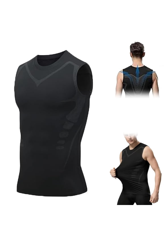 Fiber Pulse Chaleco, Fiberpulse Compression Vest, Compression Tank Top Men, Sport Running Dry Fit Gym Shirt