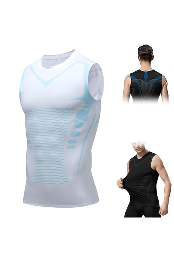 Fiber Pulse Chaleco, Fiberpulse Compression Vest, Compression Tank Top Men, Sport Running Dry Fit Gym Shirt