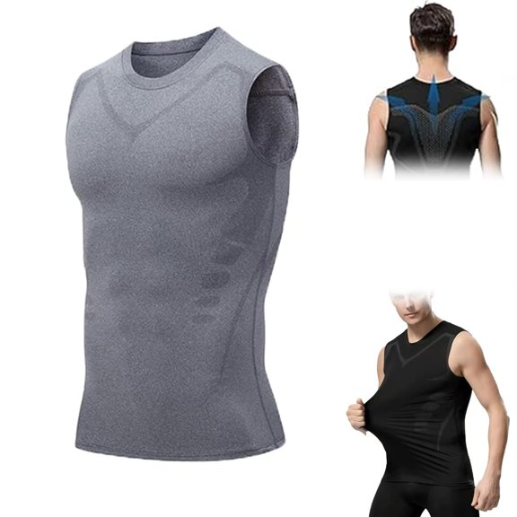 Fiber Pulse Chaleco, Fiberpulse Compression Vest, Compression Tank Top Men, Sport Running Dry Fit Gym Shirt