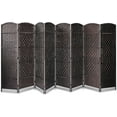 Fiber Screen Room Divider Portable Freestanding Indoor Decorative 8