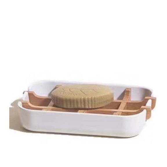 Fiber Soap Tray Dish Shower Bar Holder Keep Clean With This Its Anti Slip Bottom Bathroom Soap Box Drain Soap Rack,Storage Rack