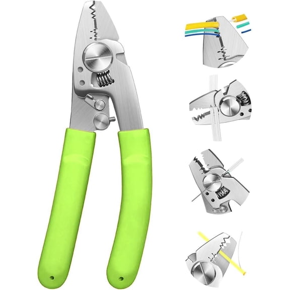 Fiber Stripper, 7-in-1 Multi-function Fiber Optic Stripper Tool, for Wire Stripping & Cutting, Wire Cutters Pliers, Fiber Cable Stripping Tool for engineers