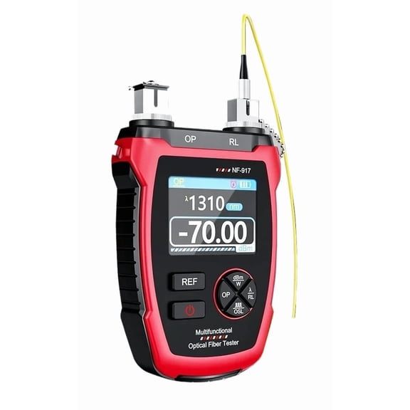 Fiber Tester Optical Power Meter VFL REF FC SC Visual Fault Locator Light Attenuation Measurement ,High Precision Diagnostic