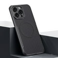 thumbnail image 1 of Fiber Texture Case for iPhone 13 Pro Max, Kevlar Aramid Fiber Texture Magnetic Case, Shockproof Protective Back Cover Mag-Safe Wireless Charging Phone Case for iPhone 13 Pro Max, Black, 1 of 11