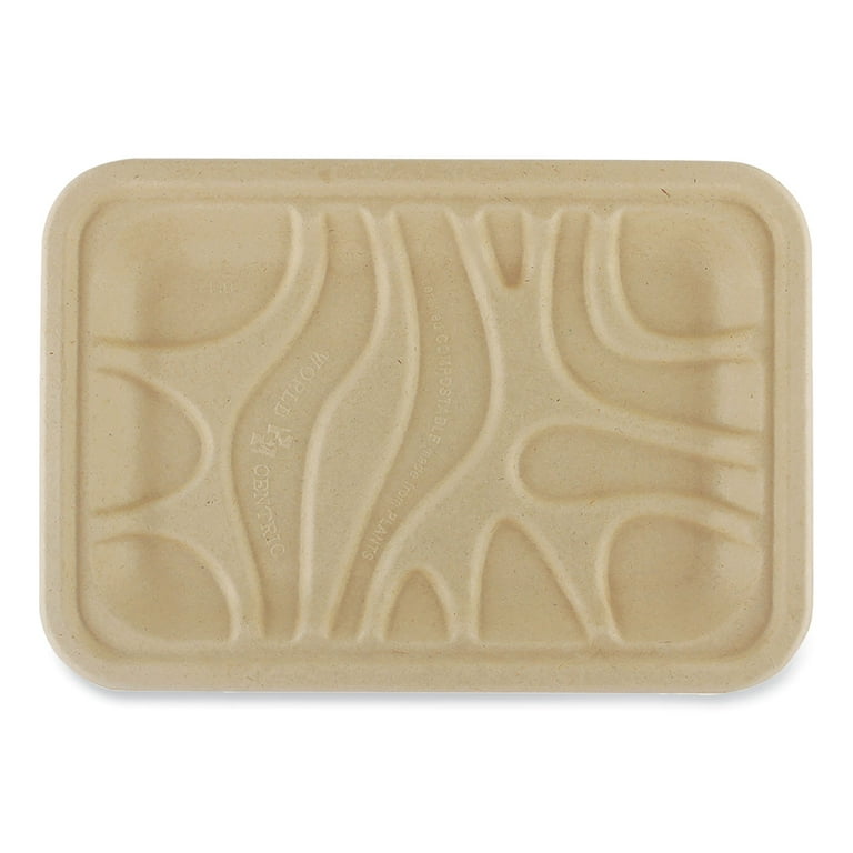 Fiber Trays, 5.7 x 8.2 x 0.6, Natural, Paper, 500/Carton Fiber Trays, 5.7 x 8.2 x 0.6, Natural, Paper, 500/Carton