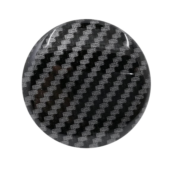 Fiber Wheel Cap Sticker - Aluminum Alloy, Stick-On Design & Stylish - Decorative Hub Cover for Car Wheels