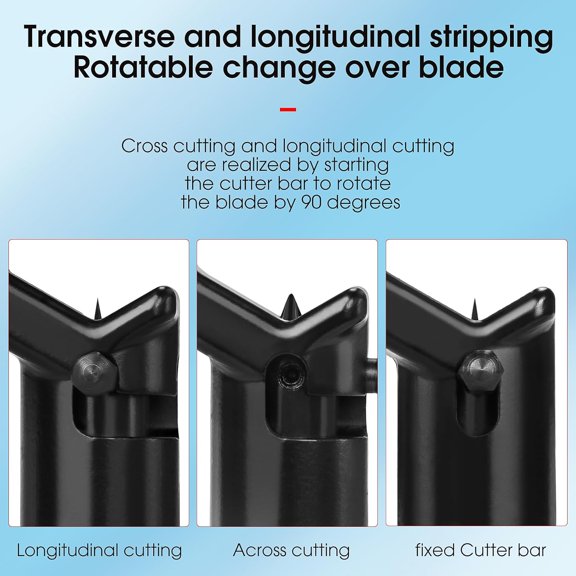 Fiber optic stripping knife Double blade 8-28.6mm Armored cable stripper Vertical and horizontal cutter with 1 blade Mid Span Cable Slit and Ring Tool Cable Jacket Stripper$$Tools & Hardware Other