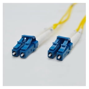 FiberCablesDirect LC LC OS2 Plenum Fiber Optic Patch Cable Flame-Rated OFNP Glass | 15.0m (49.2ft) | Fire-Safe for Ceiling Runs, Office Racks, Air-Handling Spaces