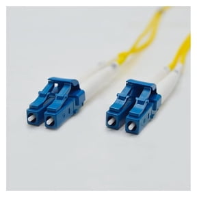 FiberCablesDirect LC LC OS2 Plenum Fiber Optic Patch Cable Flame-Rated OFNP Glass | 25.0m (82.0ft) | Fire-Safe for Ceiling Runs, Office Racks, Air-Handling Spaces
