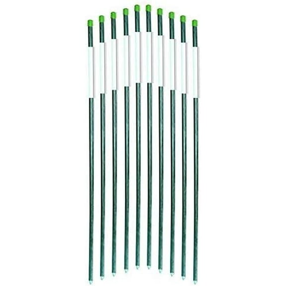 FiberMarker 36-Inch Driveway Reflective Markers Dark Green, 5/16-Inch Dia Snow Poles Snow Markers (20pcs)