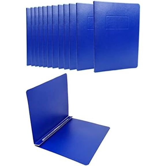 Fiberboard Binder, 8.5 Inch Centers, 3 Inch Capacity, Letter Size, for Pressboard Report Cover,12 per Box (Blue)$$Office