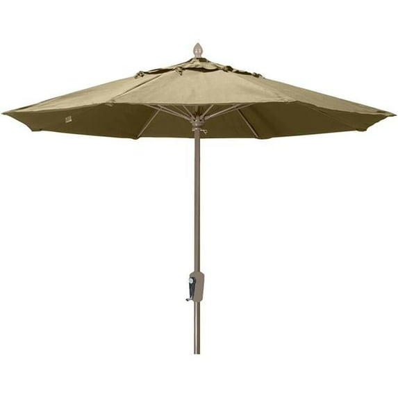 Fiberbuilt 7.5' Oct Market 8 Rib Push up Champagne Bronze with Antique Beige Marine Grade Canopy, 7MCRCB-8600