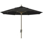 Fiberbuilt 7.5 Oct Market 8 Rib Push up Champagne Bronze with Black Marine Grade Canopy, 7MCRCB-8601
