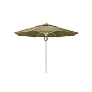 Fiberbuilt Home 9MPPW-8600 7.5 ft. Oct Market 8 Rib Push Up White with Antique Beige Marine Grade Canopy