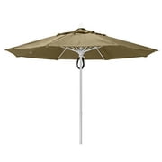 7.5 Oct Market 8 Rib Push up White with Antique Beige Marine Grade Canopy, 9MPUW-8600