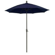 Fiberbuilt Home 9MCRW-8601 7.5 ft. Oct Market 8 Rib Push Up White with Black Marine Grade Canopy