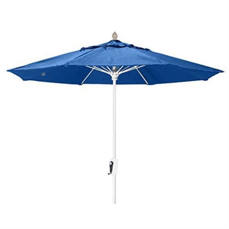 7.5' Oct Market 8 Rib Push up White with Pacific Blue Marine Grade Canopy, 9MPUW-8602