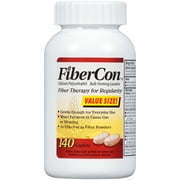Fibercon Fiber Therapy for Regularity Calcium Polycarbophil Caplets 140 ct Bottle
