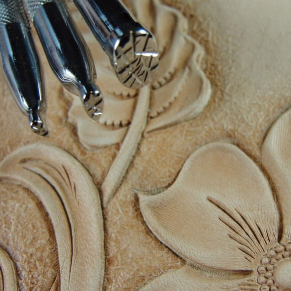 Fiberglass Background Leather Stamps, Stainless Steel Barry King