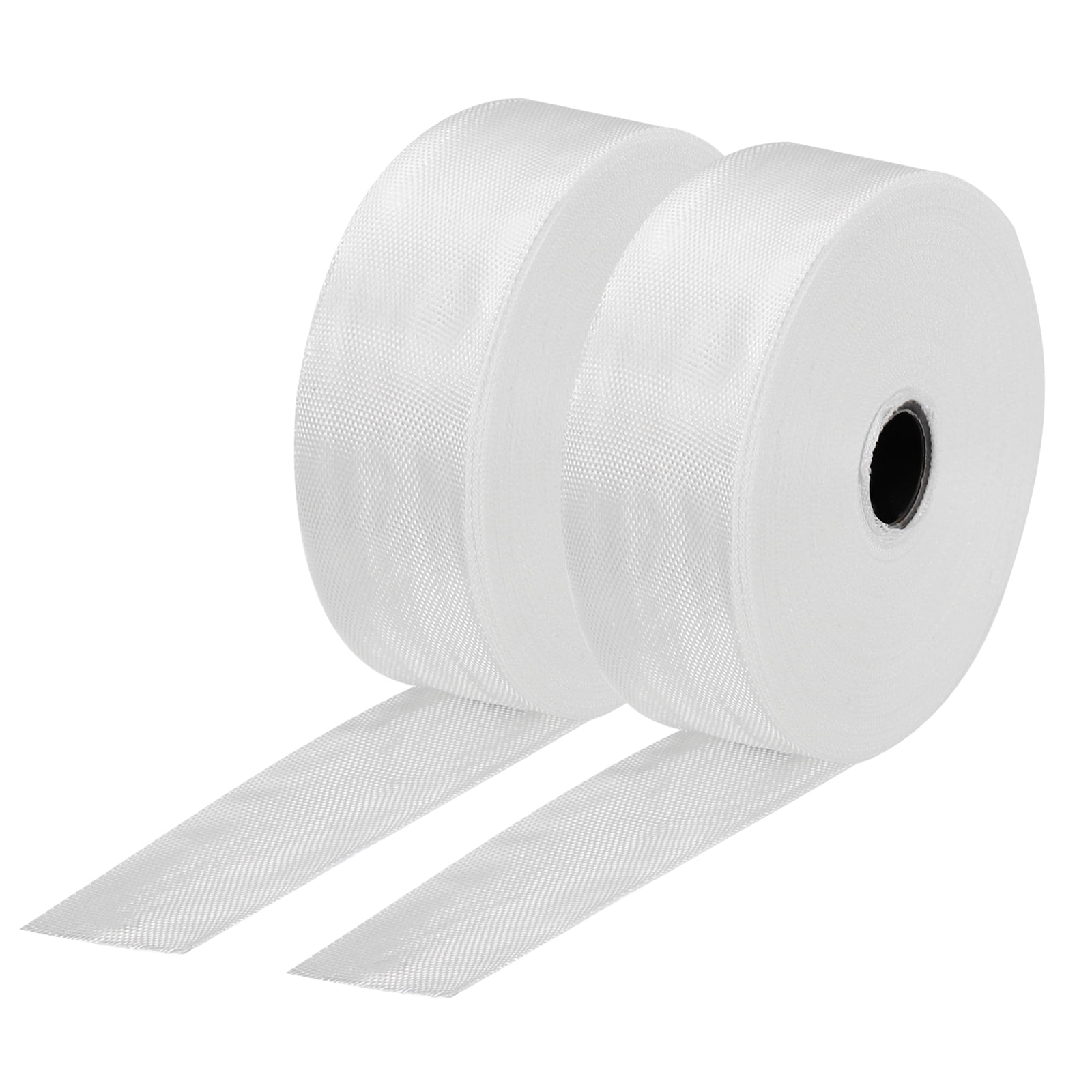 Fiberglass Cloth Tape Fiberglass Mesh Glass Fiber Mesh Fabrics Insulation Tape 50m(55 Yard)x25mmx0.1mm 2pcs