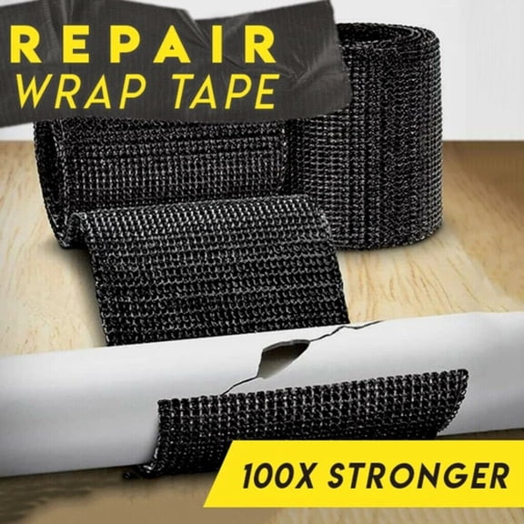 Fiberglass Exhaust Header Heat Wrap Tape 5M, High-Temperature Resistant Repair Wrap for Pipes & Mufflers, Self-Fusing Silicone Tape for Car & Home Fixes.