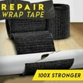 thumbnail image 1 of Fiberglass Exhaust Wrap Tape High Temperature Heat Shield Repair Tape for Automotive Header Pipe Protection and Insulation Solution, 1 of 6