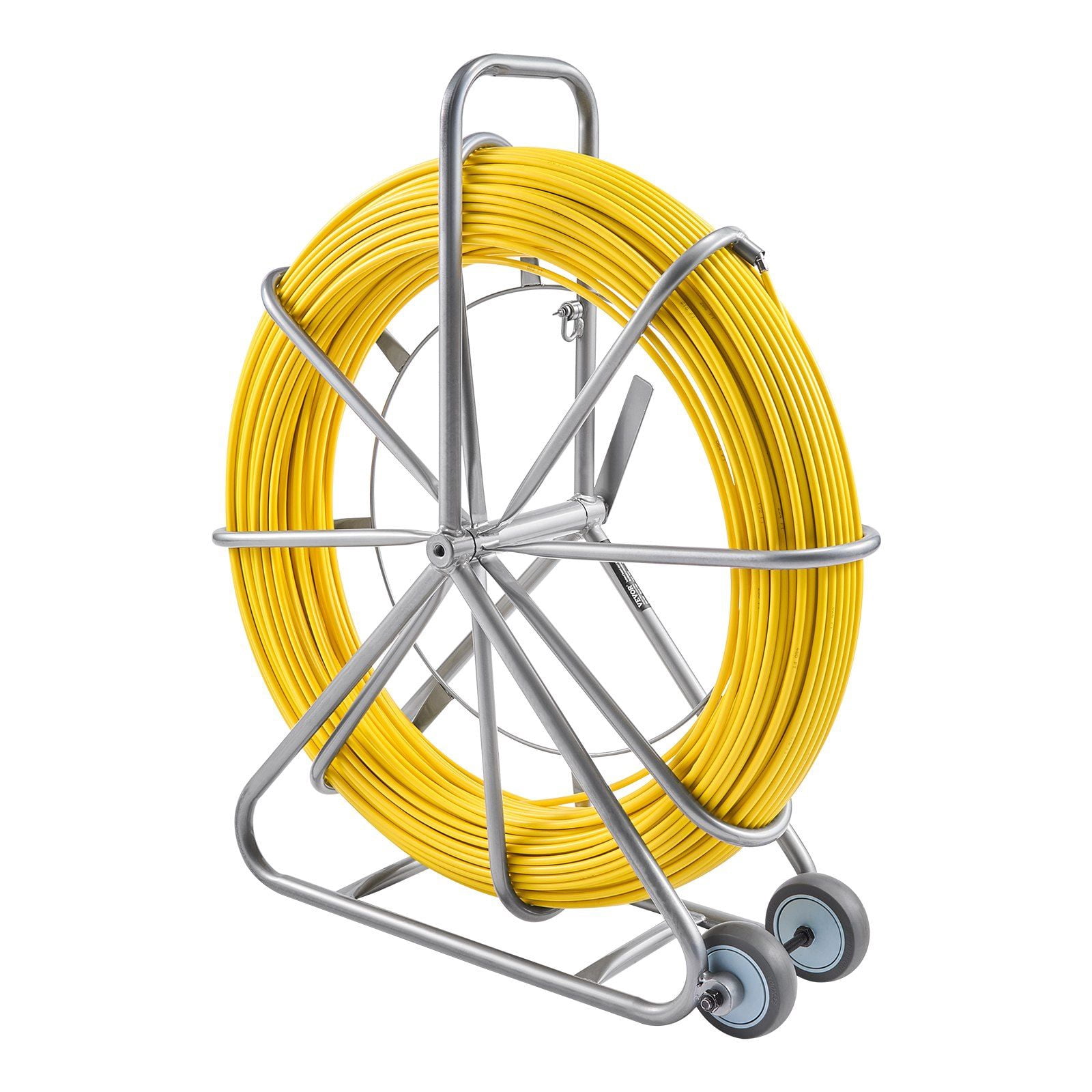 Fiberglass Fish Tape 656 ft 5/16 in Duct Rodder Wire Puller Cable ...