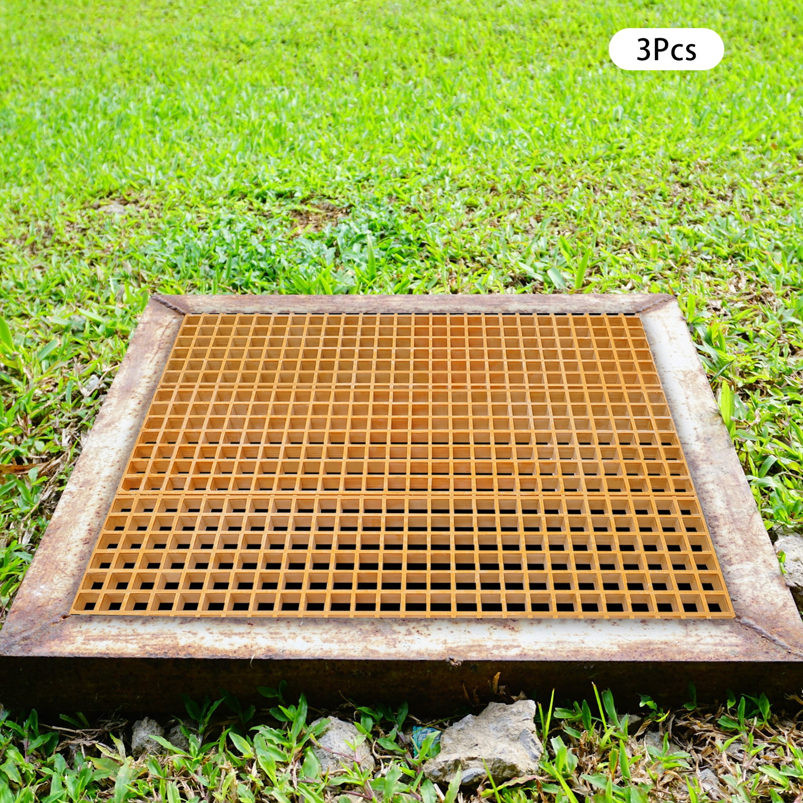 Fiberglass Grating Cover, 80*27*3.8frp Drainage Grate Panel, Outdoor ...
