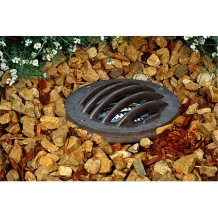 Fiberglass In-Ground Well Light with Grill, Bronze
