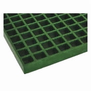 Fiberglass Molded Grating, 60 in Span, Grit-Top Surface, Corvex Resin, Green 264407.02