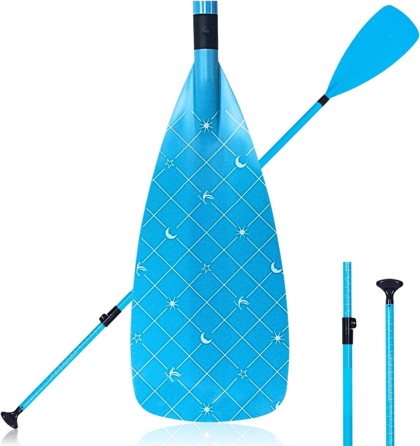 Fiberglass Paddle Board Paddle Effortless Adjustment & Transport Sup Paddle Lever Lock Kayak Paddle