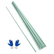 Fiberglass Plant Stakes 8ft 6 Pack Rust-Free Lightweight High Strength