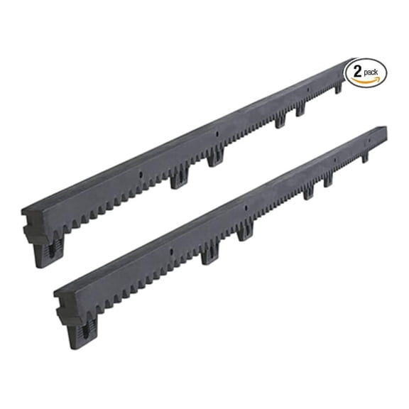 Fiberglass Reinforced Nylon Gear Rack with Metal Insert - 3.3 Feet - Set of 2