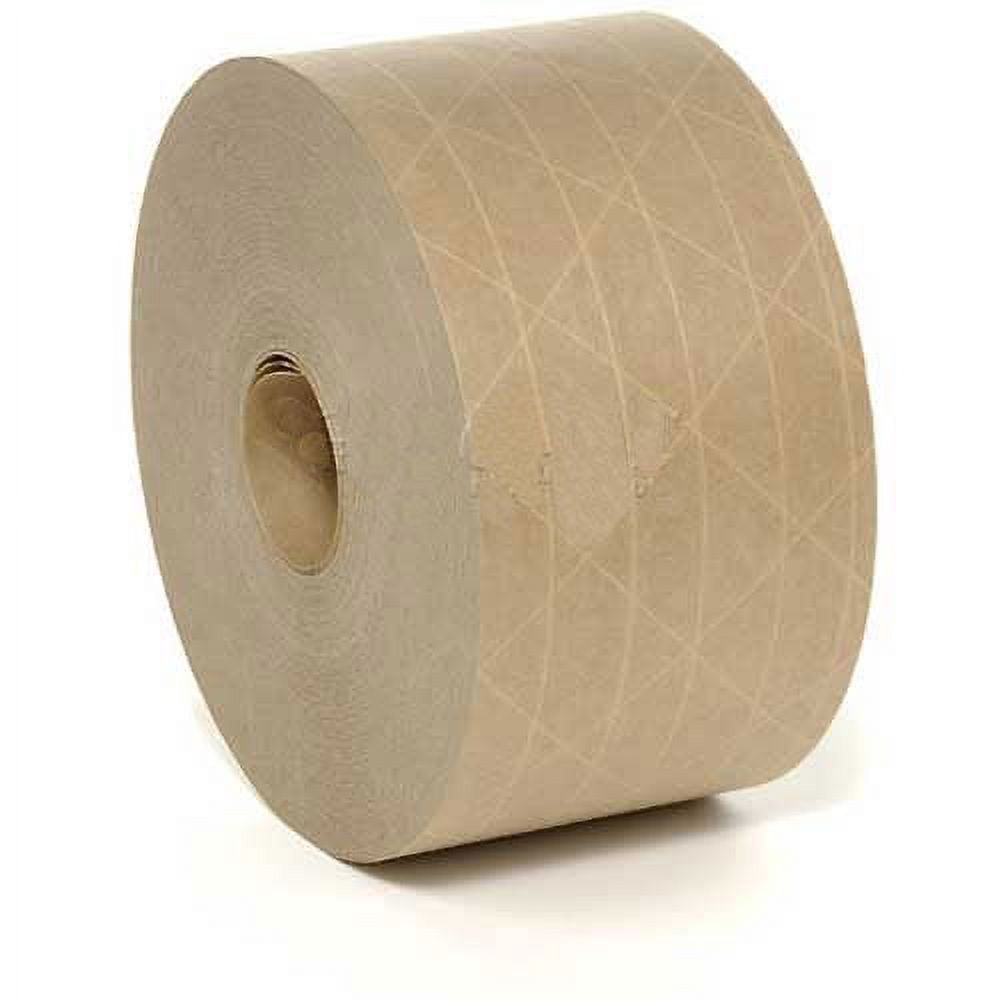 Holland Manufacturing 422834 Reinforced Water Activated Tape - 70 mm x 375 ft. 5 Mil - Tan