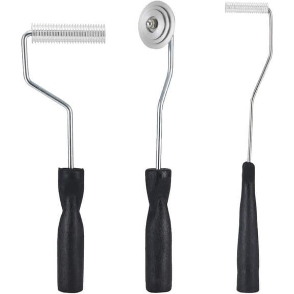 Fiberglass Roller Tools Kit, 3pcs Fiberglass Resin Laminating Bubble Roller Set for Tub Shower Bathtub Boat Repair