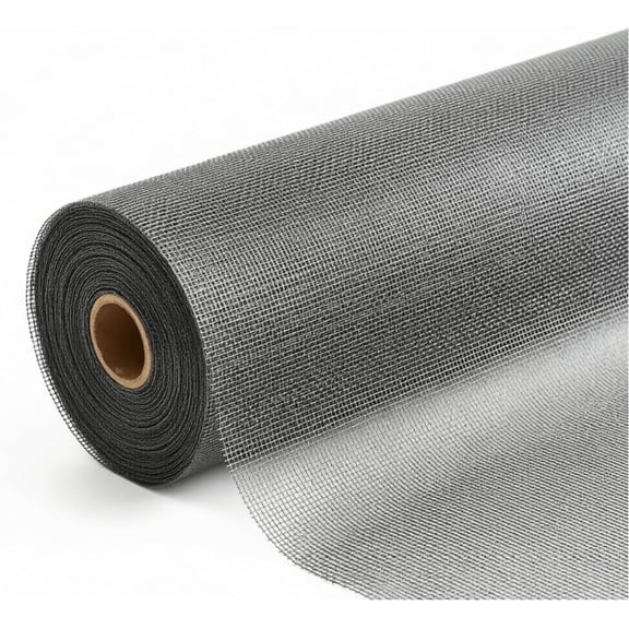 Fiberglass Screen Roll Gray 59" x 100' Window Screen Replacement Mesh, UV Protected & Weatherproof, Easy to Install/Cut for Windows, Doors, Porches - Keeps Bugs Out