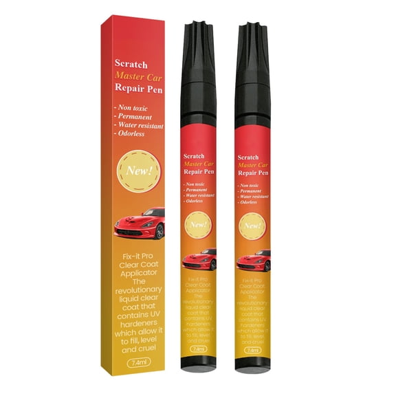 Fiberglass Spot Scratch Brush Pen Tool,Car Scratch Touch-up Pen Remove Rust & Corrosion, Prep Sanding Auto Paint Scratches for Painting - Polish Metals