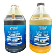4 Lb. Density Expanding Pour Foam, 2 Part Polyurethane Closed Cell Liquid Foam for Boat and Dock Flotation, Soundproofing, Filling Voids, and Insulation 2 Gallon Kit