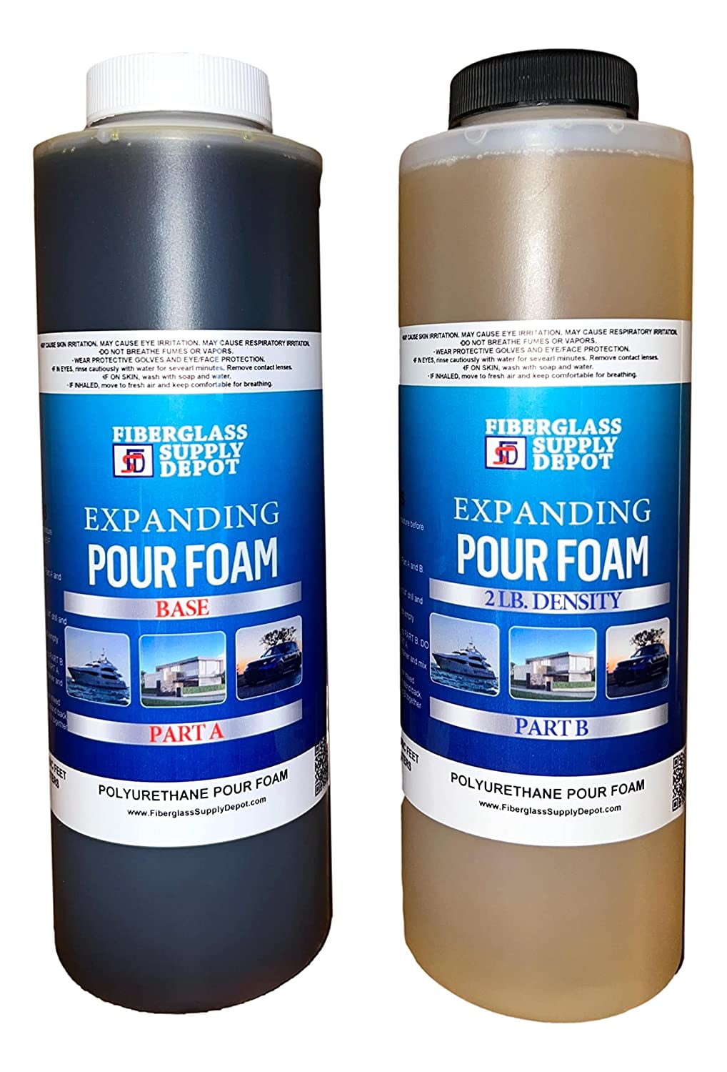 Fiberglass Supply Depot 2 Lb. Density Expanding Foam Kit 2 Part Closed