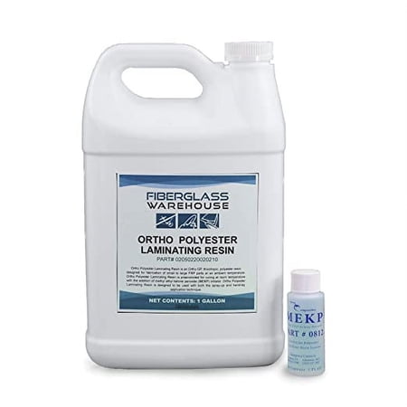 Fiberglass Warehouse Ortho Polyester Laminating Resin Multicolor, 4 Gallons