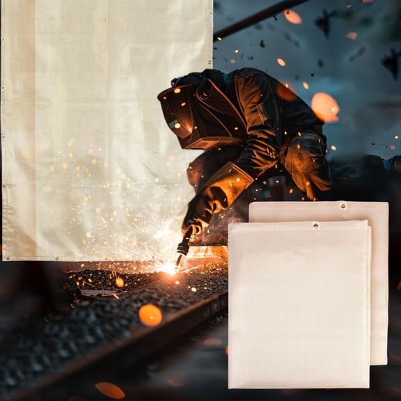 Fiberglass Welding Blanket Fire Resistant Cloth for Welding Defense and Camping Barbecue High Heat Protection Durable Safety Shield for Metalworking and Outdoor Fire Pits Sopatenor