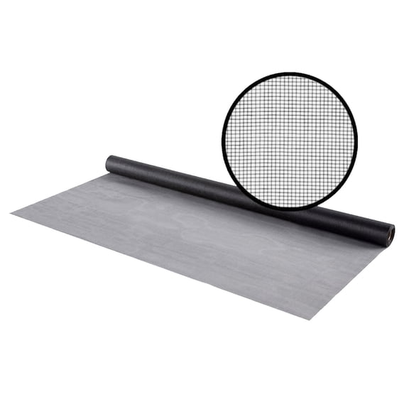 Fiberglass Window Screen Mesh Roll, Anti Mosquito Insect Screen Cut to Size DIY Replacement, Breathable Fly Proof Window Net for Kitchen Bedroom Patio Home Ventilation Easy Install, Grey-1.2*2.5M